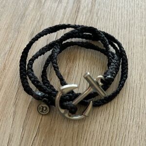 Pura Vida Black Anchor Bracelet